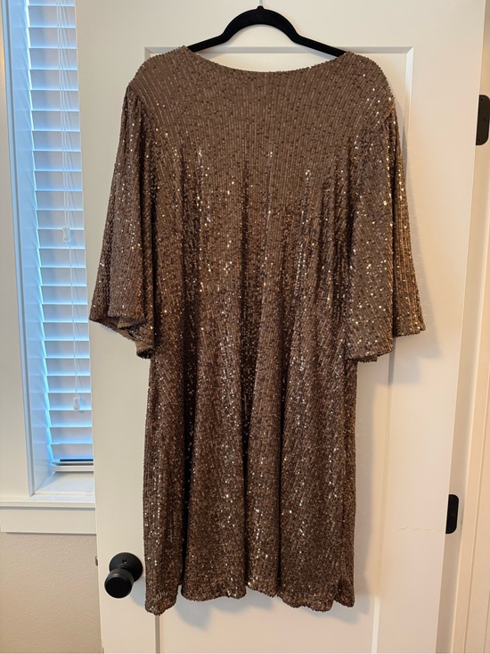 Old Navy Dresses & Skirts - Old Navy Brown Sequin Swing Dress